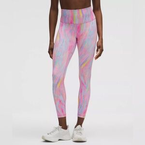 Lululemon Wunder Train High-Rise Tight 25" Prism Marble Multi Size 8